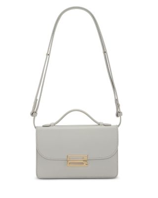 Victoria Beckham Dorian Small Leather Crossbody In Blue