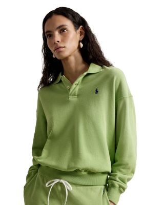 Lightweight Fleece Long Sleeve Polo