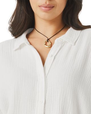 Ava Gauze Button Down Shirt