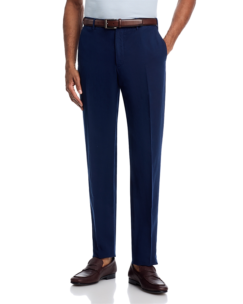 Slowear Incotex Regular Fit Linen & Cotton Garment-Dyed Chinolino Pants