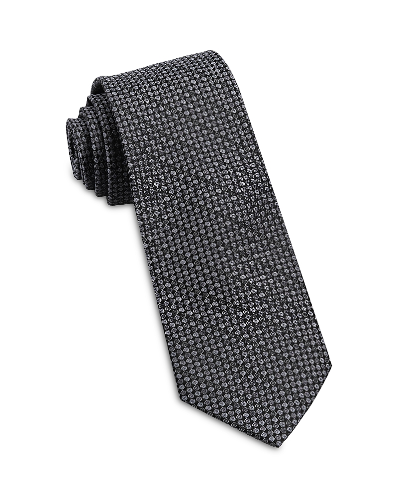 Wrk Neat Dot Silk Tie In Orange