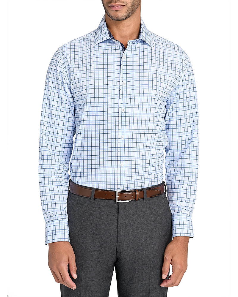 Wrk Slim Fit Plaid Performance Dress Shirt
