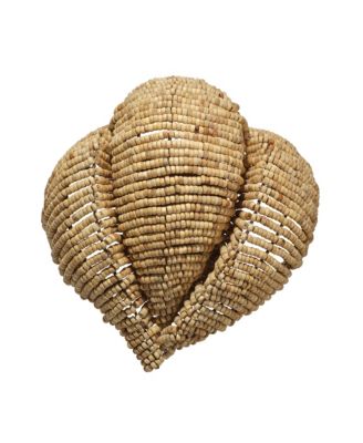  Anguilla1-Light Wood Beaded Wall Sconce