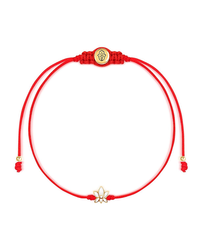 Karma and Luck Innocent Guardian Lotus Drawstring Bracelet