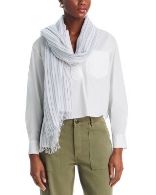 Tri Stripe Cotton Scarf