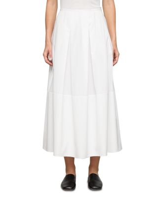 Inverted Pleat Long Skirt