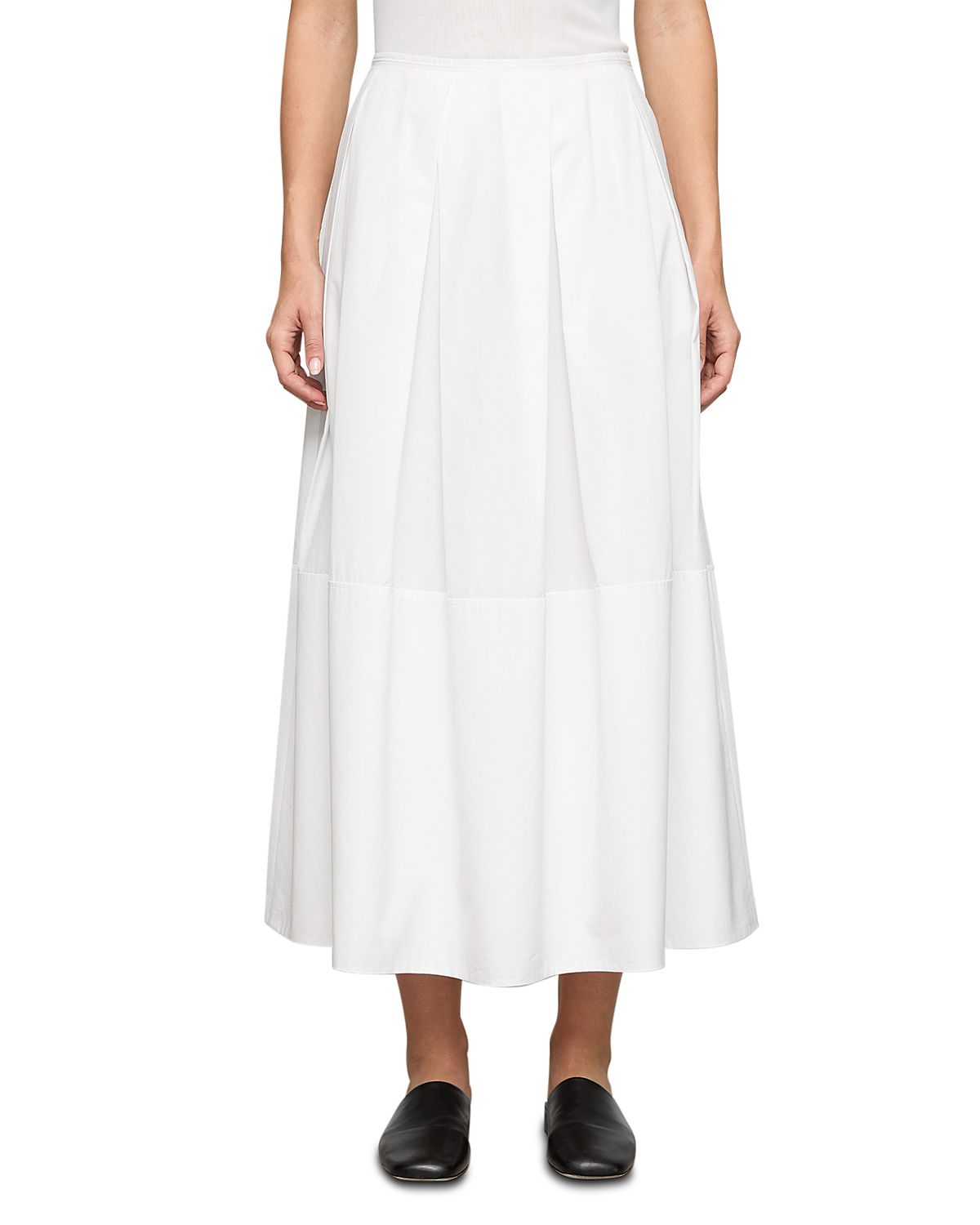 Lafayette 148 New York Inverted Pleat Long Skirt