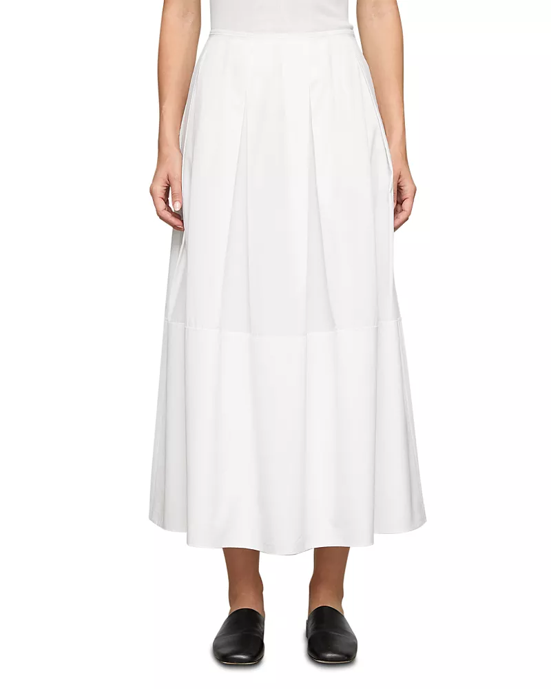 Lafayette 148 New York Inverted Pleat Long Skirt