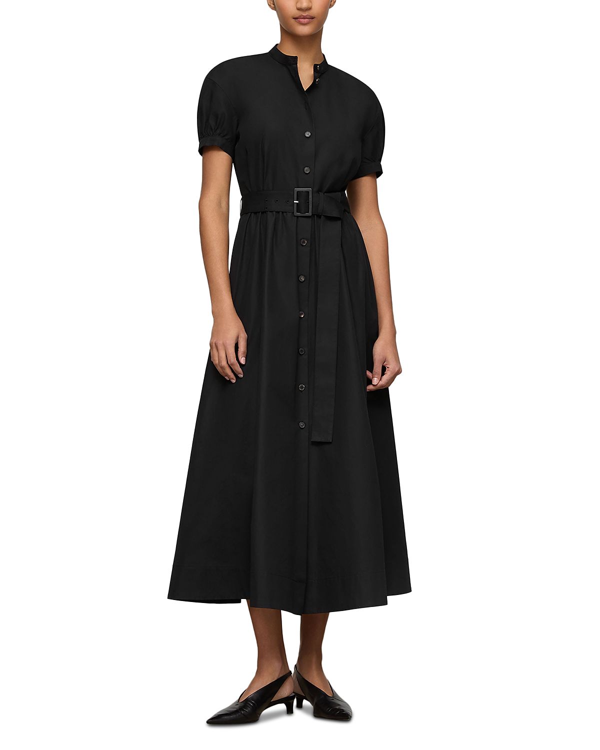 Lafayette 148 New York Puff Sleeve Shirt Dress