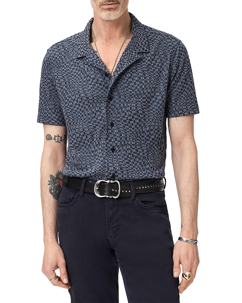 John Varvatos Cillian Short Sleeve Camp Collar Shirt