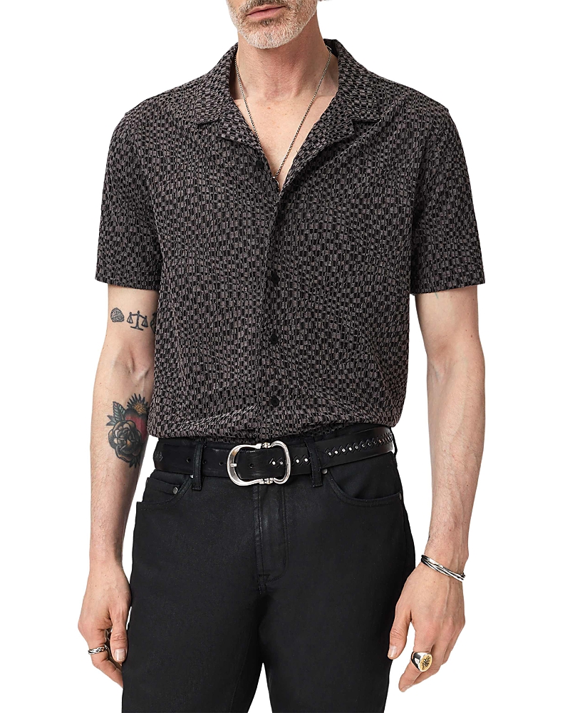 John Varvatos Cillian Short Sleeve Camp Collar Shirt