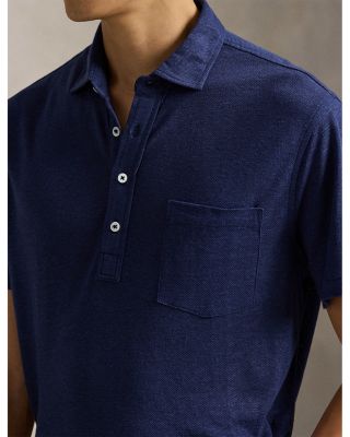 Standard Fit Linen Piqu&eacute; Polo Shirt