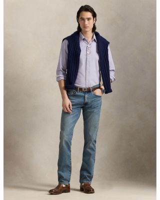 Varick Slim Straight Jean in Blue