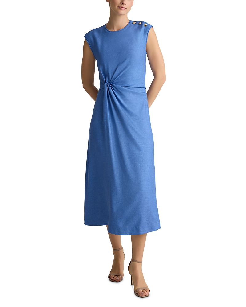 St. John Silk & Wool Suiting Dress
