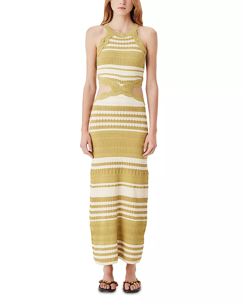 TRESSE Waist Cutout Knitted Dress