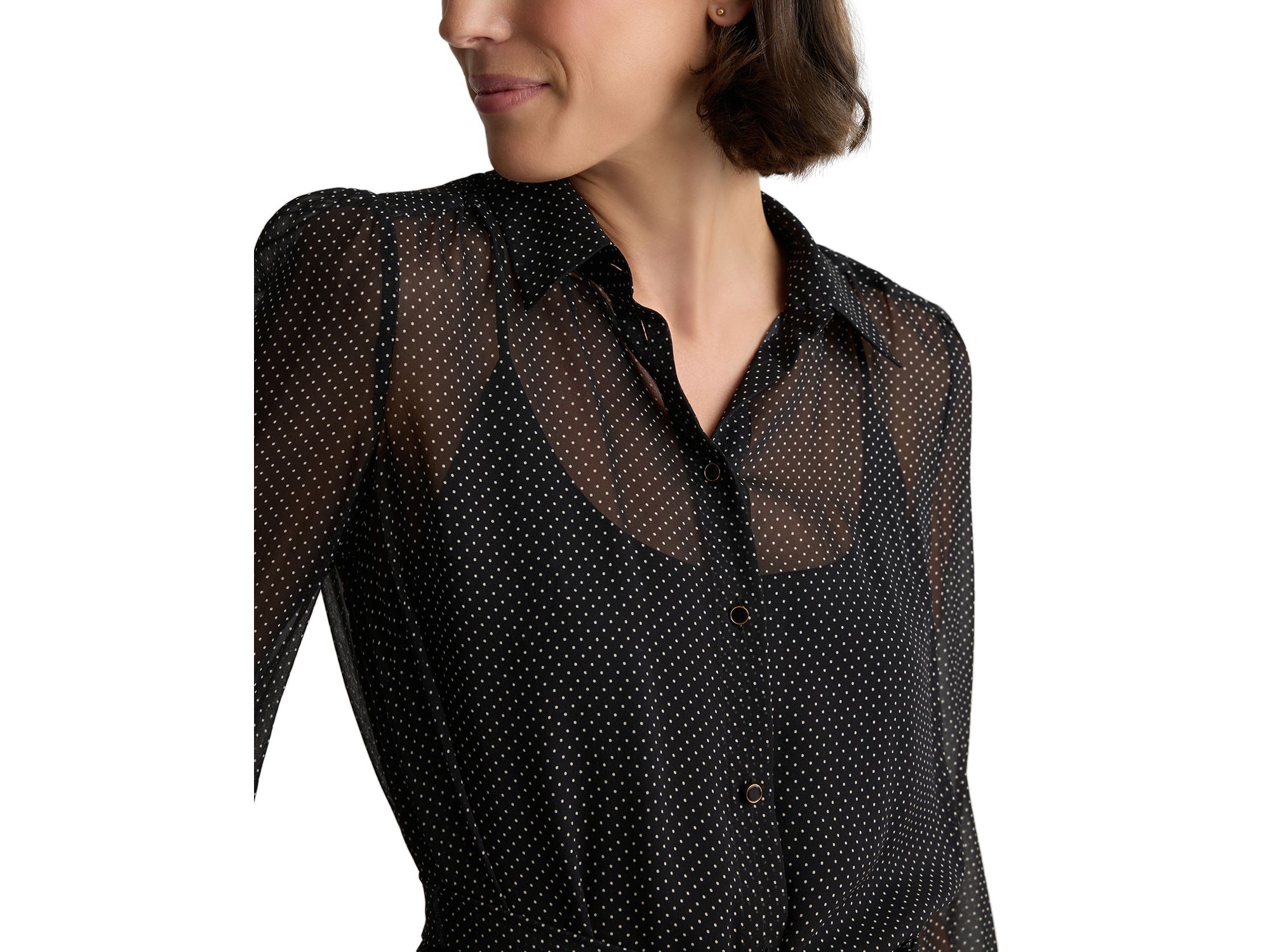 Silk Maxi Shirt Dress — Image 3