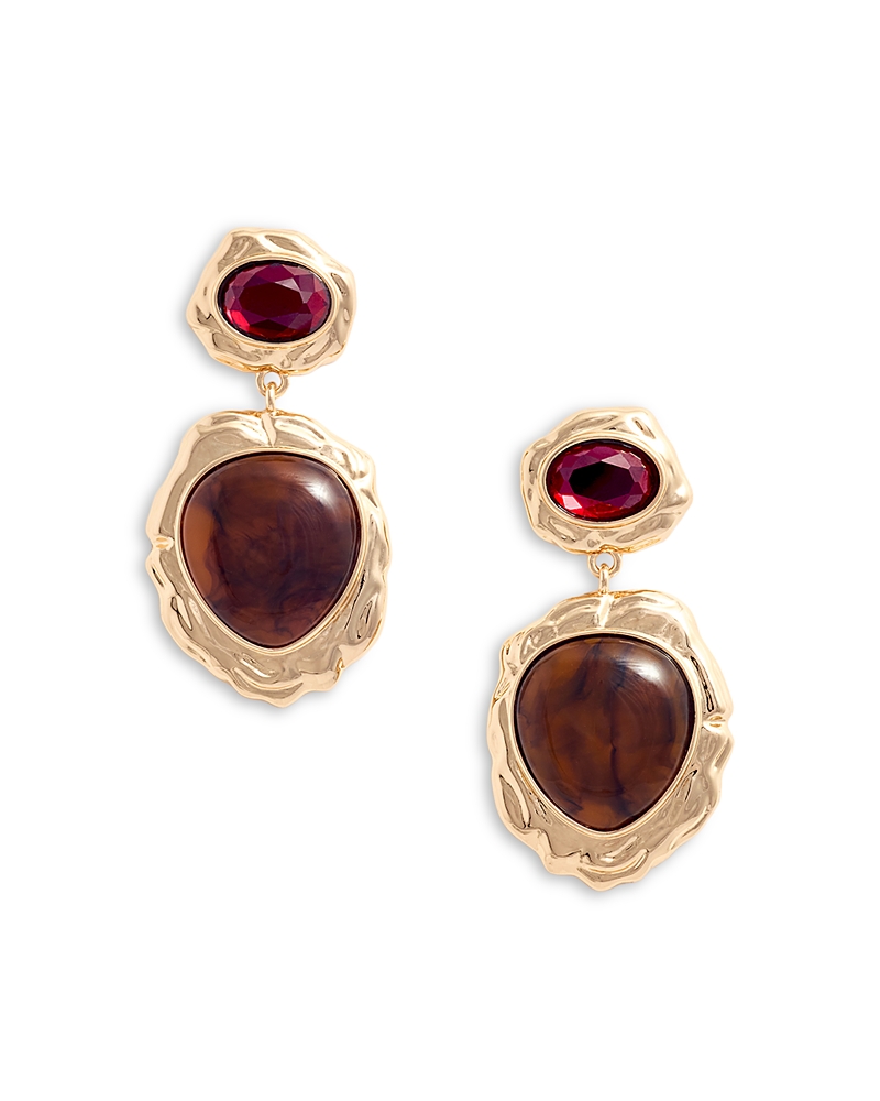 Self-Portrait Mottled Tiered Earrings
