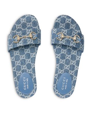 Women's Slide Sandals with Horsebit