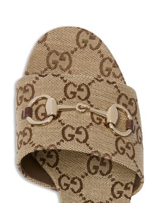 Women's Slide Sandals with Horsebit