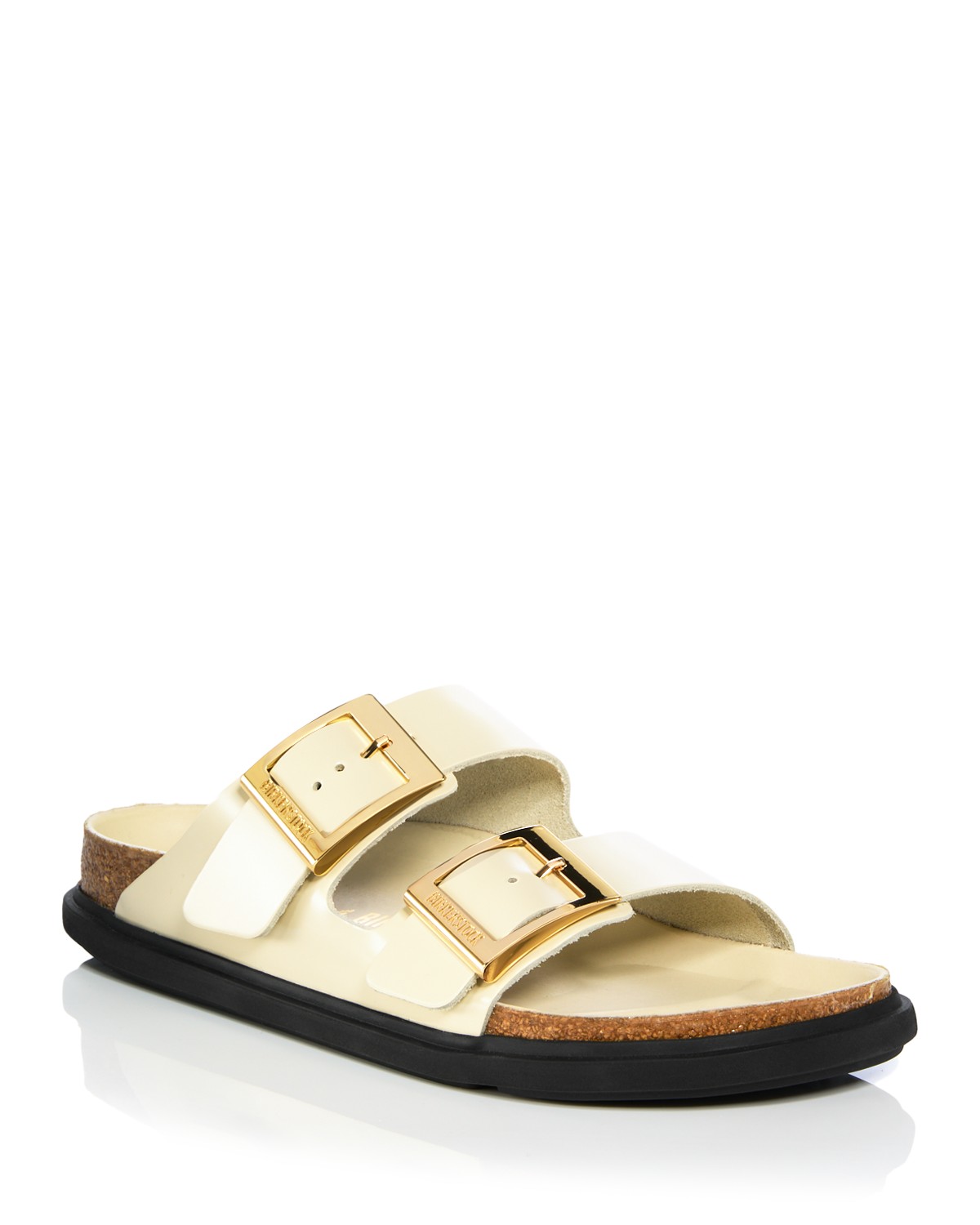Birkenstock Arizona Droplet Big Buckle High Shine Slide Sandals