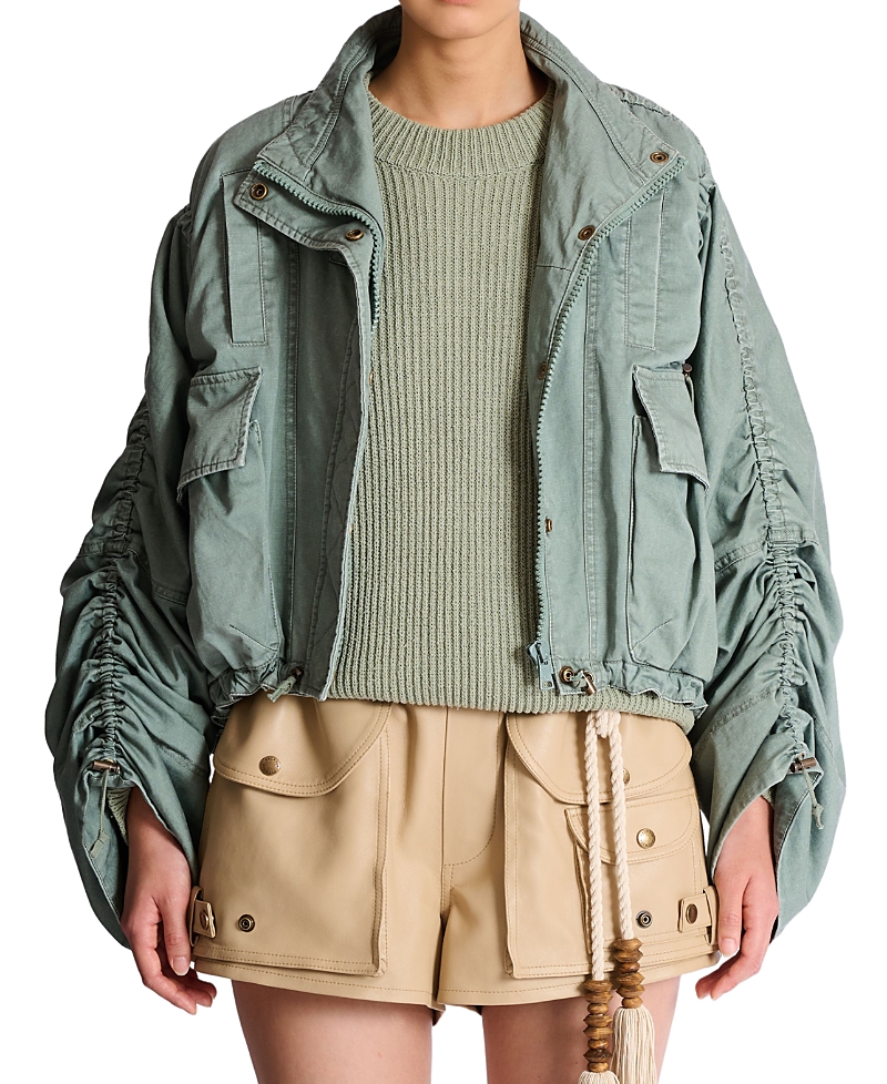 Balmain Cotton Gabardine Parka