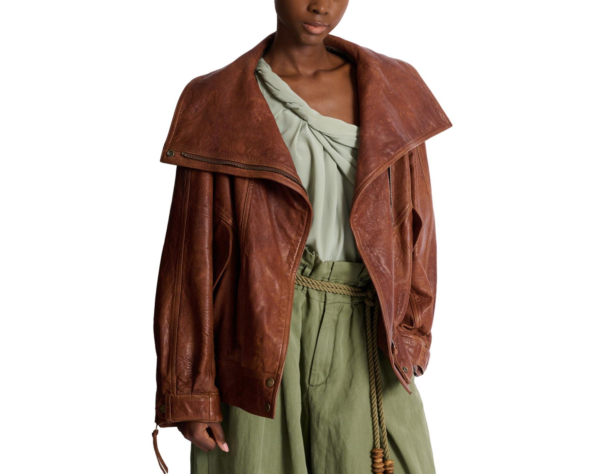 Lambskin Bomber Jacket - Image 1