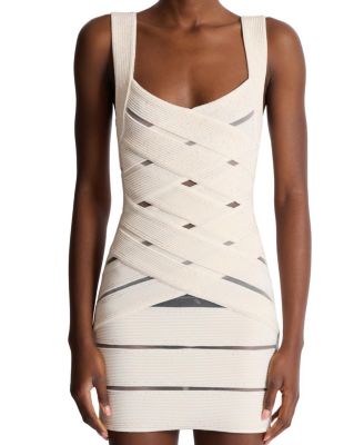 Mesh Knit Bodycon Dress