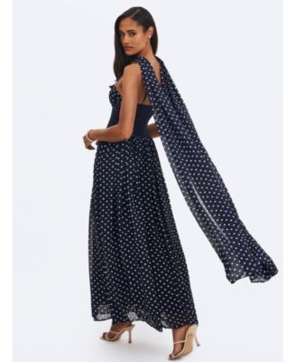  Juliette Polka Dot Chiffon Maxi Dress