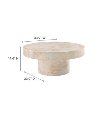 Alora Indoor - Outdoor Patio Concrete Round Coffee Table