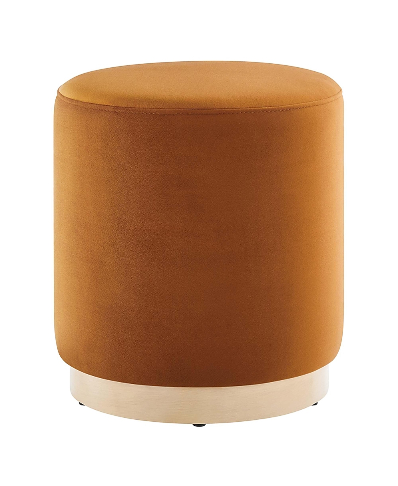Modway Tilden 16 Round Performance Velvet Upholstered Ottoman