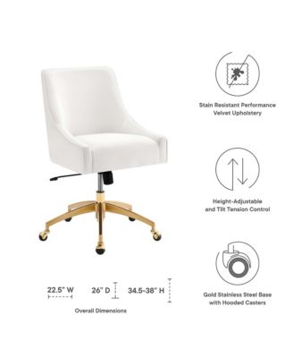 Discern Performance Velvet Office Chair
