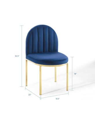 Isla Performance Velvet Dining Side Chair, Set of 2