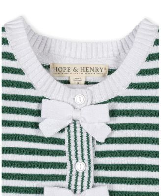 Girls' Organic Button Front Sweater Tank with Bows - Little Kid, Big Kid