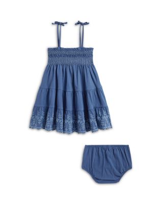 Girls' Eyelet Cotton Jersey Dress & Bloomer - Baby