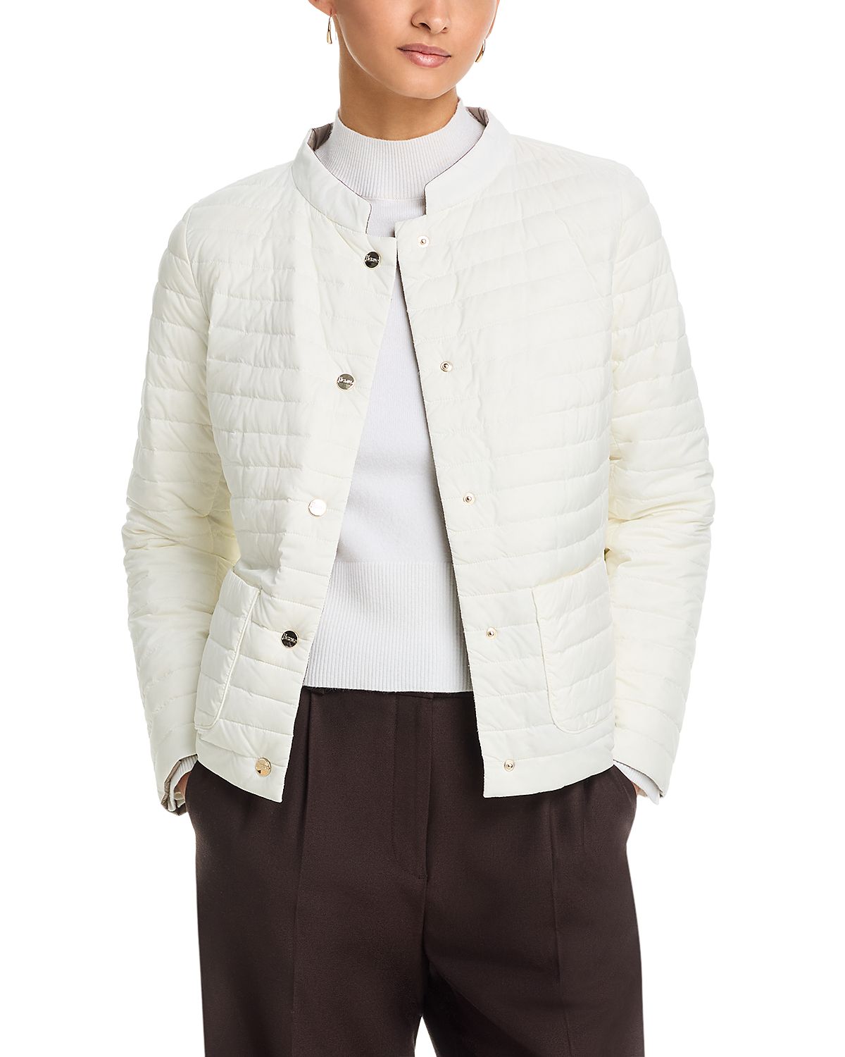 Herno Matte to Shiny Reversible Puffer Coat