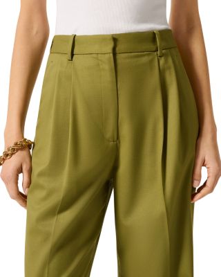 Pleated Tapered Trousers