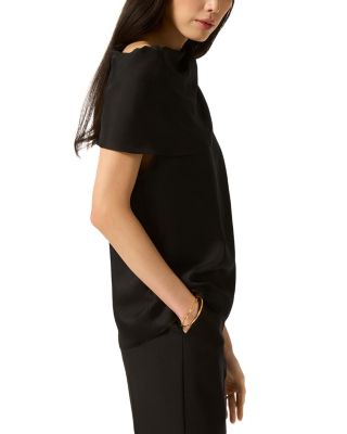 Silk Funnel Neck Top