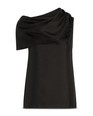 Silk Funnel Neck Top