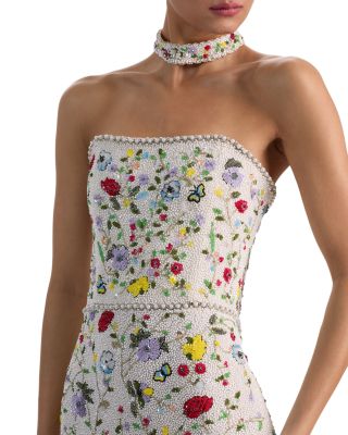 Georgie Embellished Strapless Gown