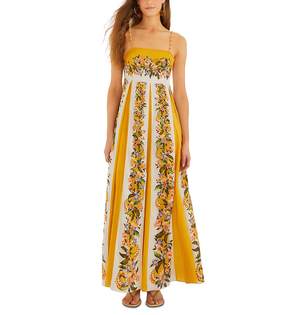 Farm Rio Hilo Stripes Sand Dress