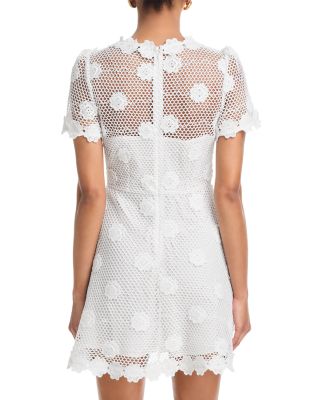 Embroidered Mesh Mini Dress - Exclusive