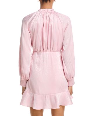 Ruffled Faux Wrap Dress - Exclusive