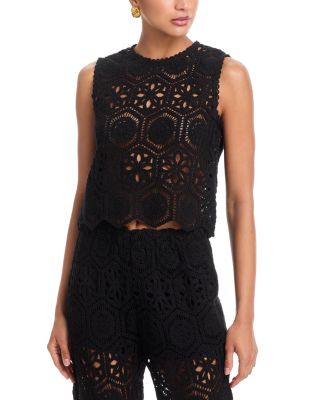 Aqua Crochet Tank Top - Exclusive