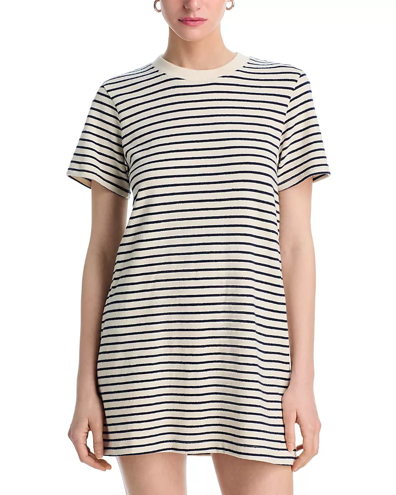 perfectwhitetee Rhett Brushed Rugby T Shirt Dress