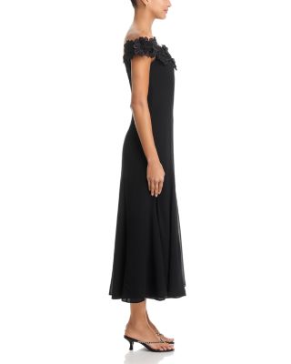 Black Dress With Flowers - Bloomingdale's