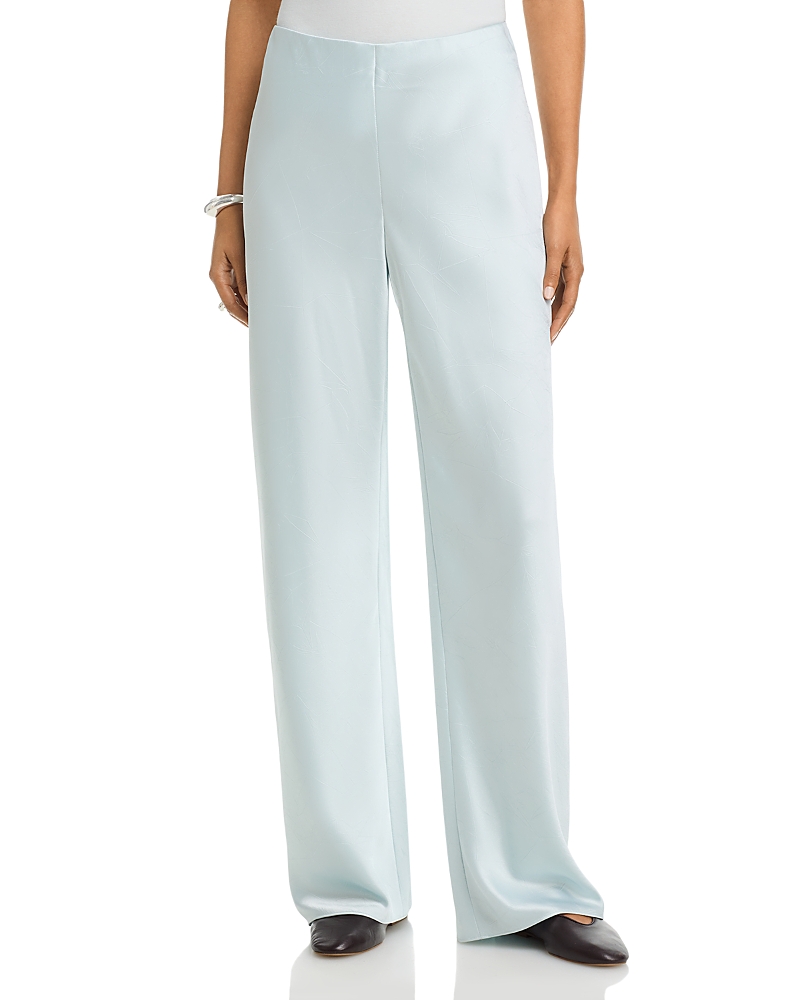 Vince High Waist Wide Leg Satin Pants