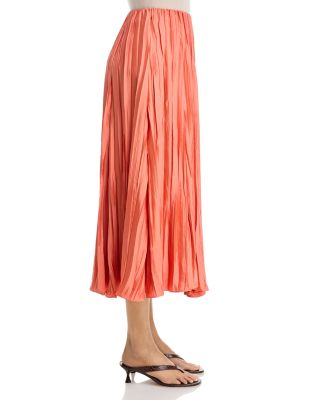 Crinkle Paneled Maxi Skirt - Exclusive