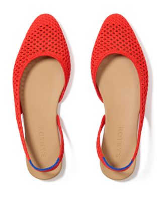 Women's The Almond Mesh Slingback Flats