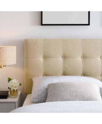 Emily Upholstered Fabric Headboard, Full