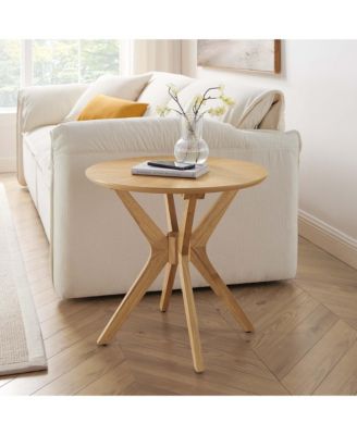 Crossroads 24&acirc;€ Round Wood Side Table